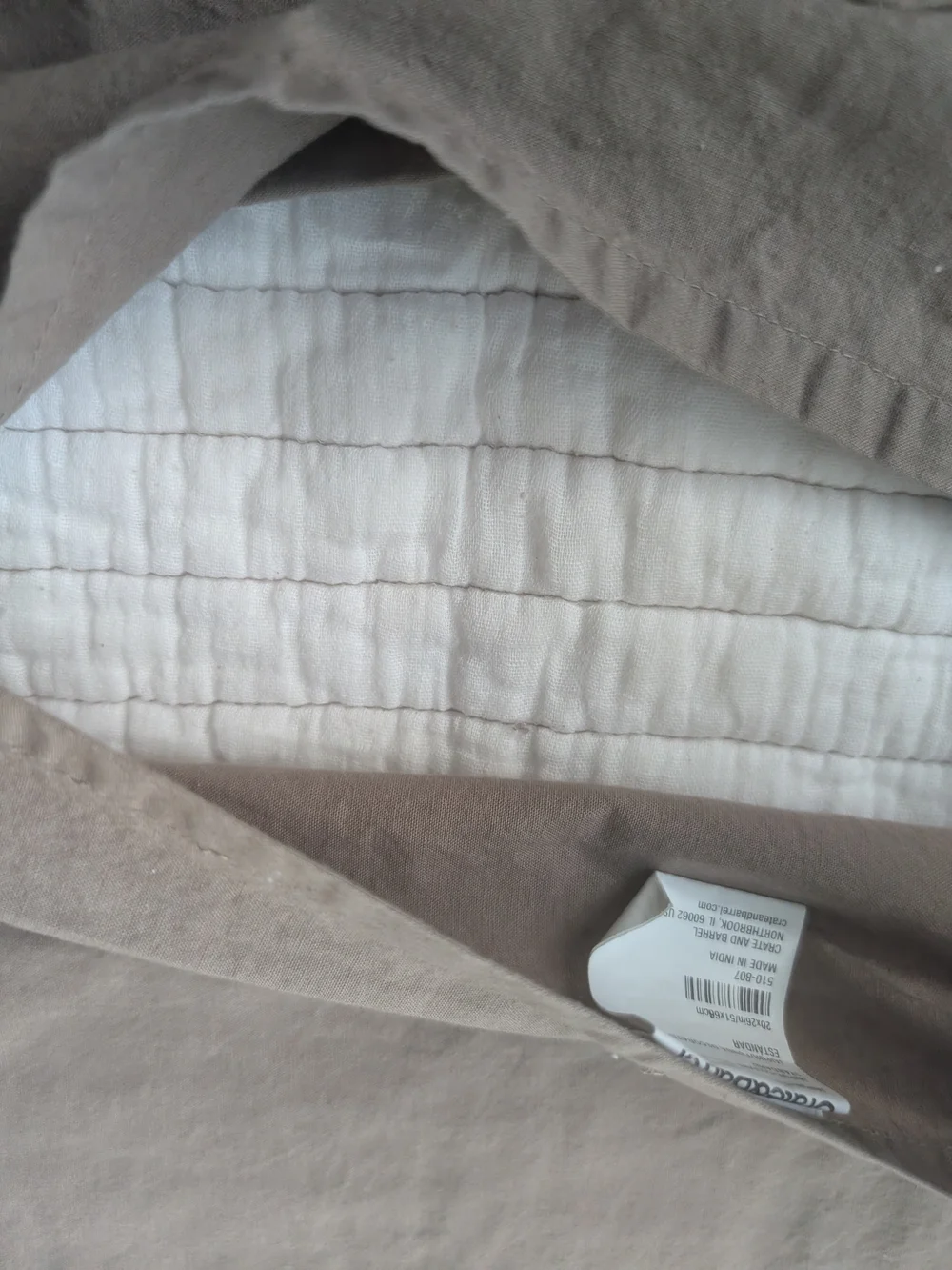 Crate&Barrel Jaipur Patchwork Quilted Throw Standard Sham Pillow Covers - 2